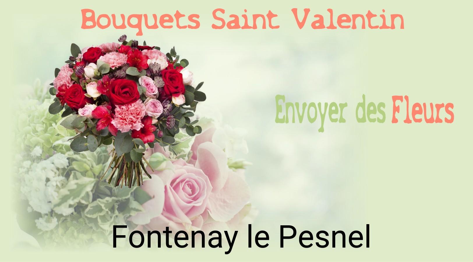 Roses de Saint-Valentin livrées à Fontenay-le-Pesnel